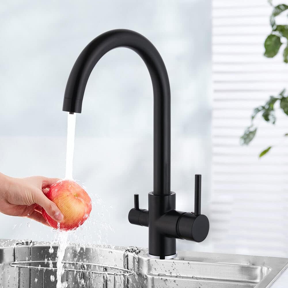 TapFlow™ | 3-in-1 Kitchen Faucet with Arc incl. Water Filter