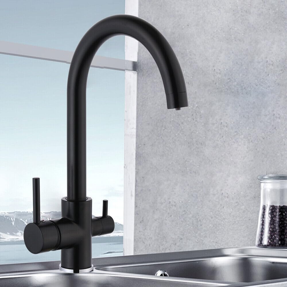 TapFlow™ | 3-in-1 Kitchen Faucet with Arc incl. Water Filter
