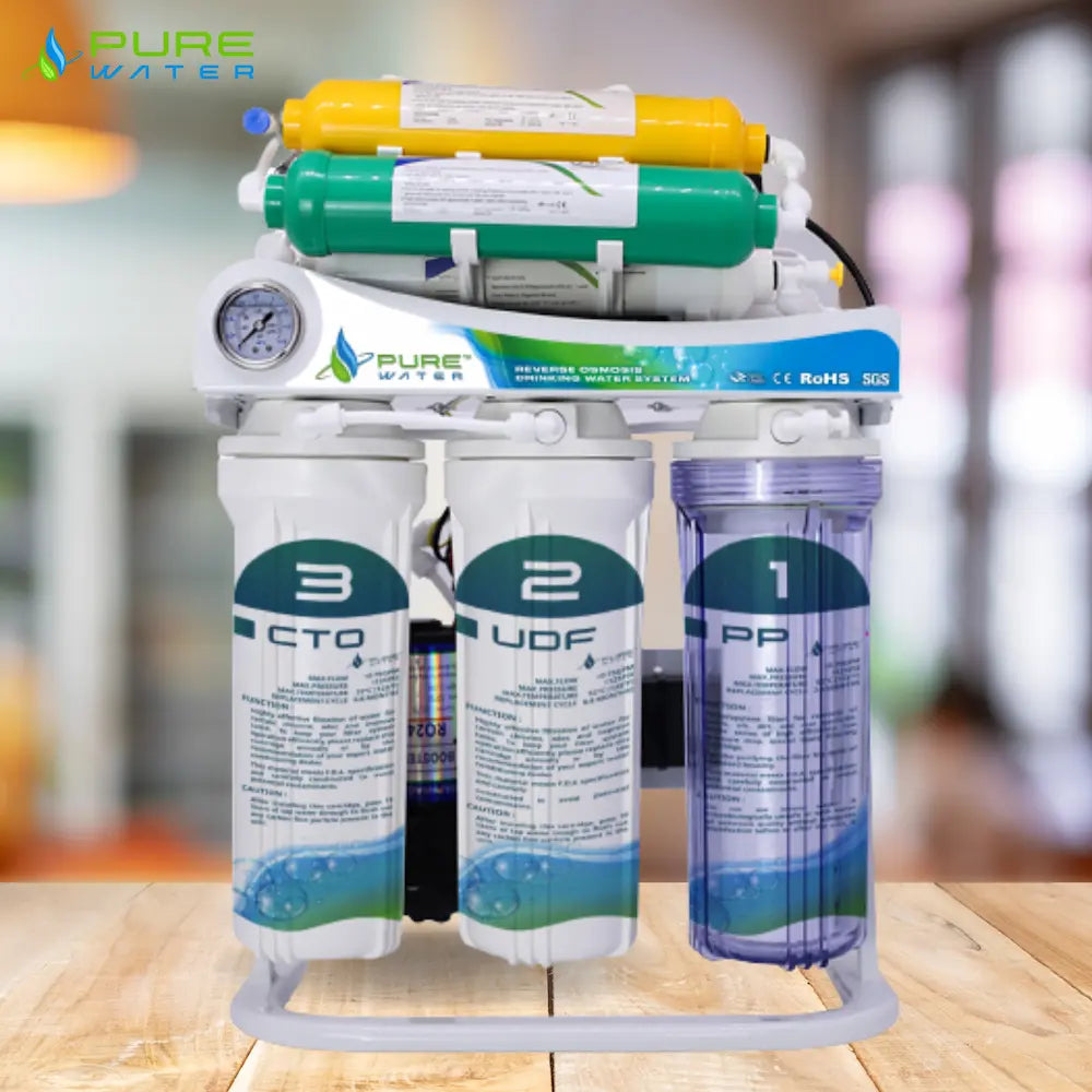 Aqua Purifier 200: 8-Stage RO Water Filter + 1 jaar filters + Kraan