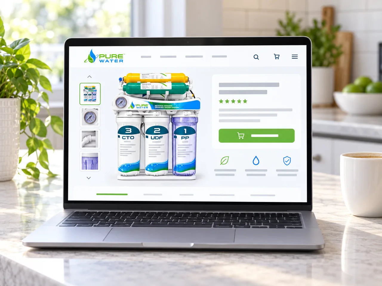 Pure Water osmosefiltersysteem kiezen in de webshop